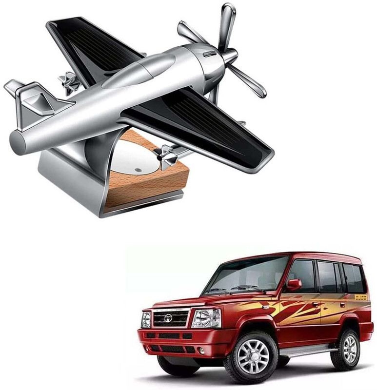 Motopex Airplane Glider Design Car Air Freshener Perfume Solar Power Silver-91 Portable Car Air Purifier(Silver)