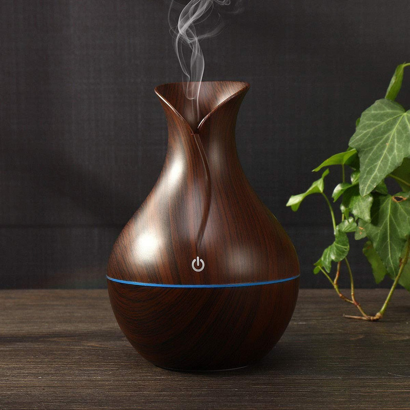 YJCRAFT Room Pot Shape Wooden Humidifier Humidifier