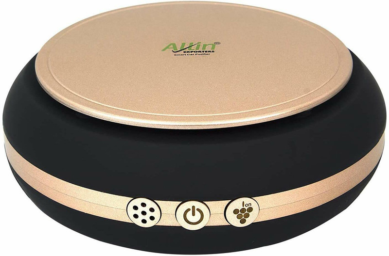 ALLEXTREME AE-X02 Portable Mini Travel Car Air Purifier Negative ions Air Freshener Portable Car Air Purifier(Gold)