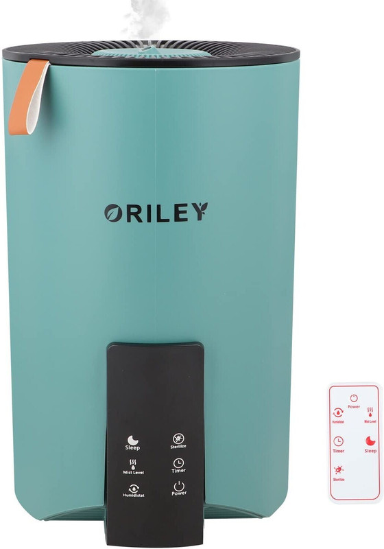 Oriley 2110 Ultrasonic Cool Mist Humidifier With Remote Control and Digital LED Display For Dryness, Cold And Cough, for Home Office Adults and Baby Bedroom (3.5L, 22W, White) Portable Room Air Purifier(White)