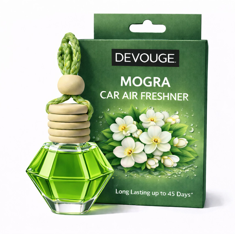 Devogue Attarful Car Hanging Pod Perfume Long Lasting Fragrance for Cars Portable Car Air Purifier(Gold)