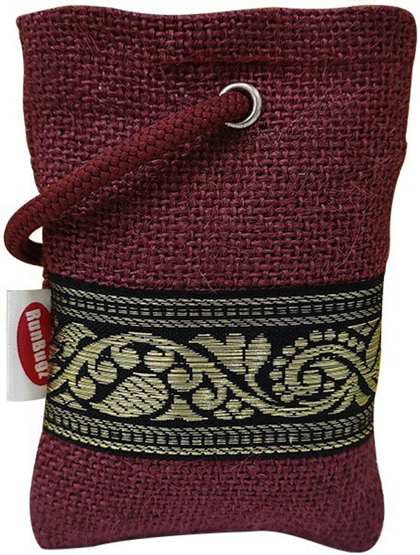 RunBugz Air Purifying Bag, Odor Absorber and Dehumidifier Pouch for Home, Car (Small) Portable Fridge Air Purifier(Maroon)