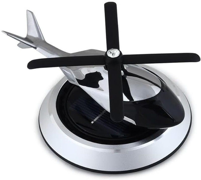 World of Kitchcraft Helicopter Shape Car Air Fragrance Portable Car Air Purifier(Silver)