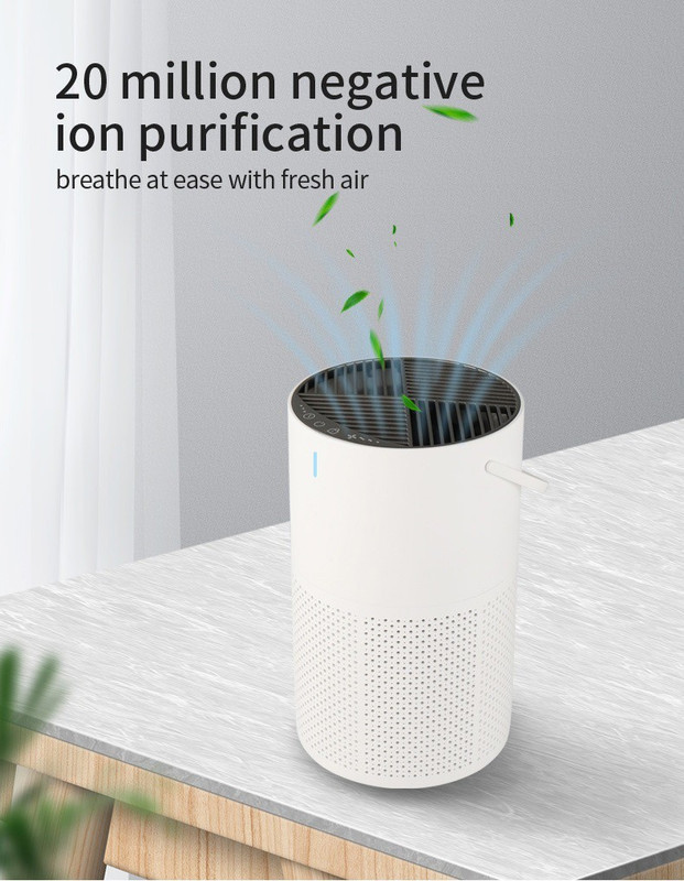 TMS TMSK802 Portable Room Air Purifier(WHITE)