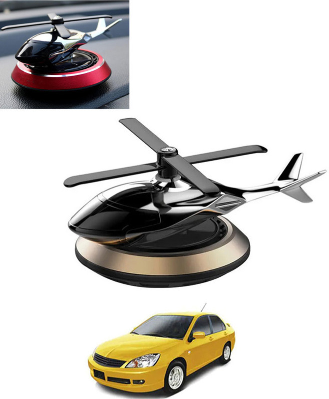 MATIES Solarpowered Air Freshener Helicopter Auto Rotation Fan For Car,Home,Office 45 Portable Car Air Purifier(Multicolor)