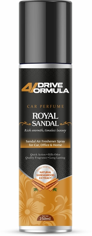 AUTO PICKUP 4Drive Formula Royal Sandal Car Perfume Enriched with Natural Sandalwood Extract Portable Car Air Purifier(NA)