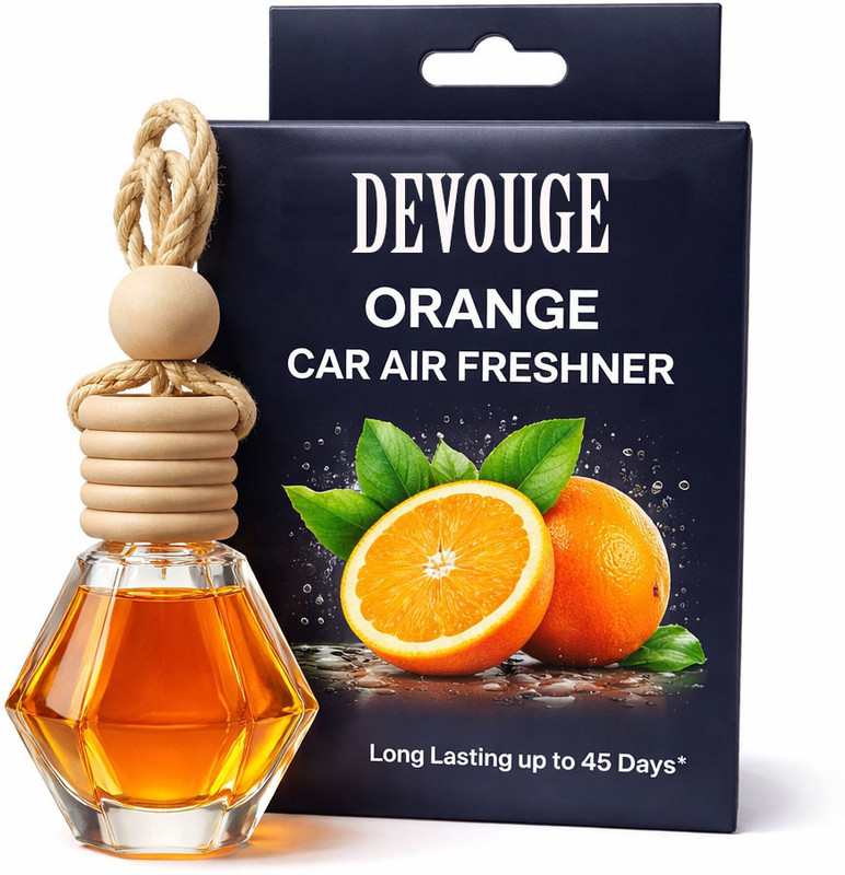 Devogue Orange Car Air Frehsner03 Portable Car Air Purifier(Gold)