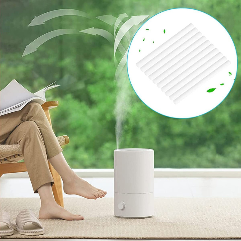 PALAY Cotton Swabs for Humidifiers, 15pcs Humidifier Cotton Stick Water Absorbent Portable Room Air Purifier(White)