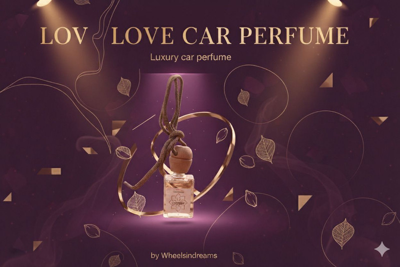 Wheelsindreams Lov Love Hanging Car Perfume Portable Car Air Purifier(Transparent)