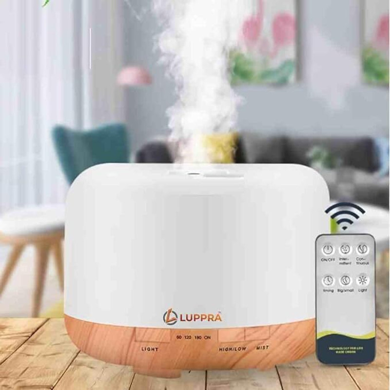 LUPPRA AromaMist 500 – 4-in-1 Ultrasonic Diffuser & Humidifier with LED Portable Room Air Purifier(White)