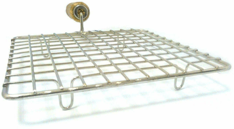 Spacekeeper Wire Square Wooden Handle Roaster Papad Jali Airfryer Grill Pan