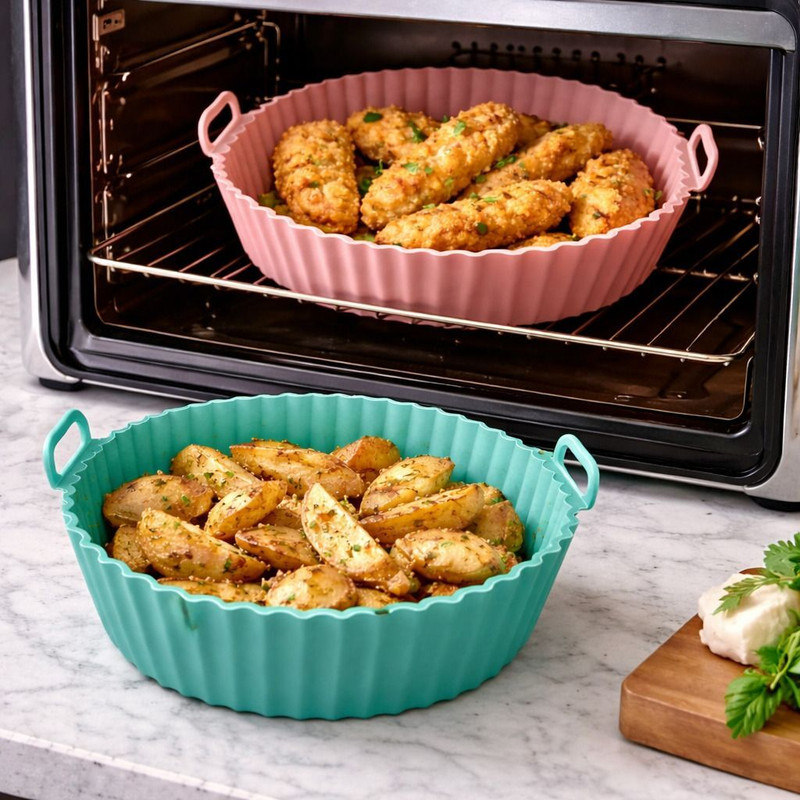 VEWIKZY Heat Resistant Silicone Liner Air Fryer(1.5 L)