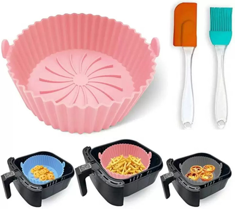 ORDEZ 2 PCS AIR FRYER TRY, 1 SET OIL BRUSH Airfryer Tray