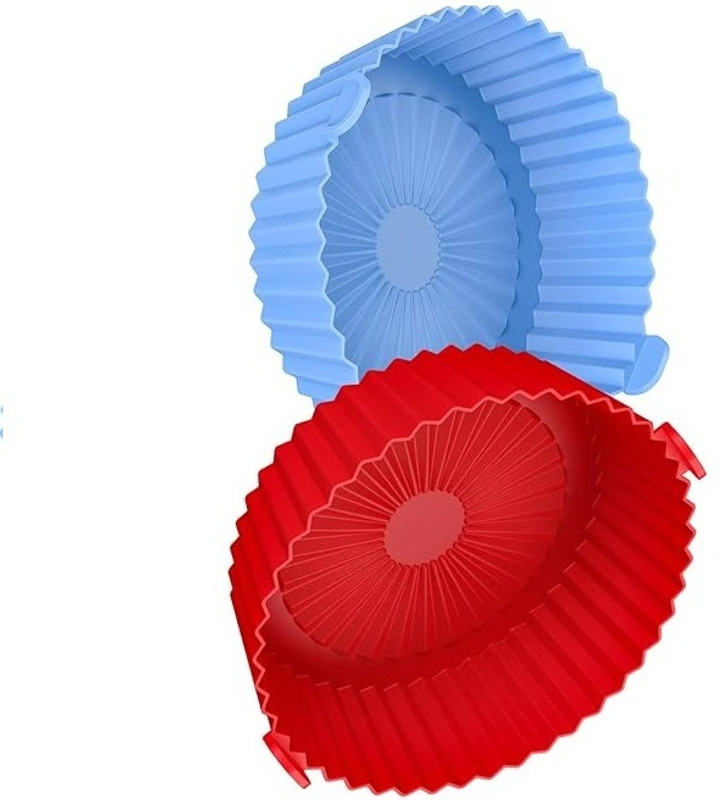 TAPAHPRIYAY Air Fryer Silicone Pots, Non-Stick Air Fryer Liners with Ear Handles Airfryer Tray