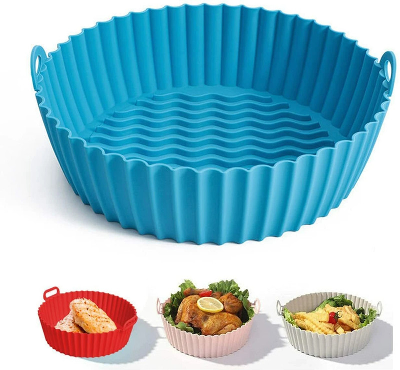 Spira 6 Pcs Air Fryer Reusable Silicone Pot Non-Stick Silicone Air Fryer(1 L)