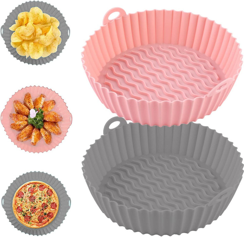 Kaito Pack Of 2 FryFlo Silicone Mat with Raised Ridges Airfryer Tray