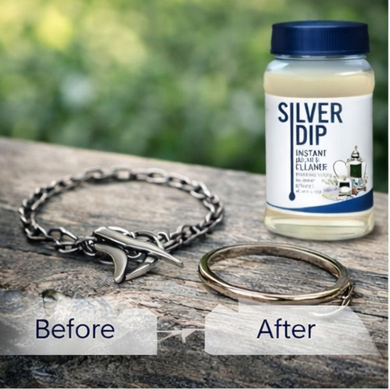DHRUVIKA Silver Jewellery Cleaner Dip for Tarnish Removal(300 g)