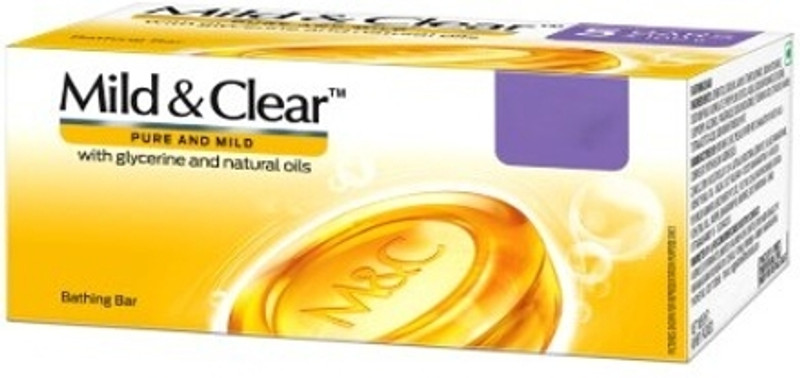 Natura Mild & Clear Soap With Glycerine & Natural Oils: 3x125 gms(1 g)