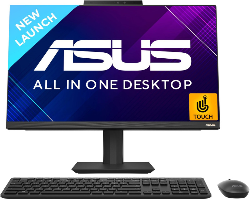 ASUS AiO V400 Series, All in One Desktop, 8 cores, 12 Threads, 13th Gen Intel Core i5 (16 GB DDR5/512 GB SSD/Windows 11 Home/23.8 Inch Screen/V440VA-KBPC071WS) with MS Office(Black, 21 cm x 54.1 cm x 41.6 cm, 6.9 kg)