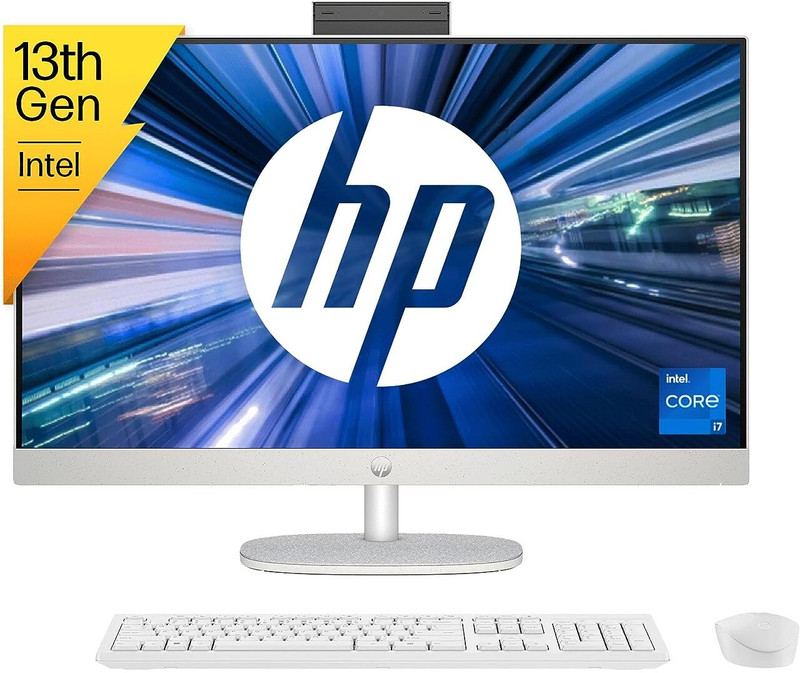 HP HP All-in-One cr 27 Core i5 (16 GB DDR4/Windows 11 Home/27 Inch Screen/27-cr0403in)(Silver)
