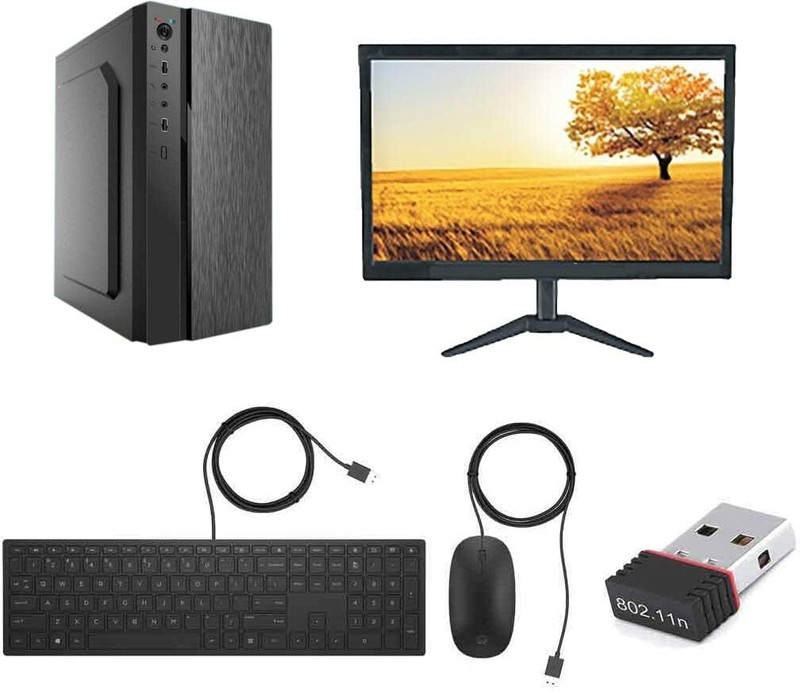 ShopOnn INTEL Core i7 (4th Gen) (8 GB DDR3/500 GB/256 GB SSD/Windows 10 Pro/19 Inch Screen/Core i7(4nd Gen) (8 GB / 256GB SSD/ 500GB HDD / Windows 10) 19inch Monitor)(Black, 30 cm x 10 cm x 40 cm, 5 kg)