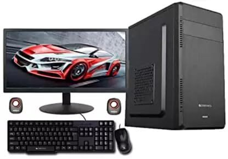 TECH- Assemblers Core i5 Core i5 (8 GB DDR3/1 TB/Windows 10 Home/19 Inch Screen/TECH-Assemblers Core i5 Desktop 8GB RAM 1TB HDD with 19" Monitor) with MS Office(Black)