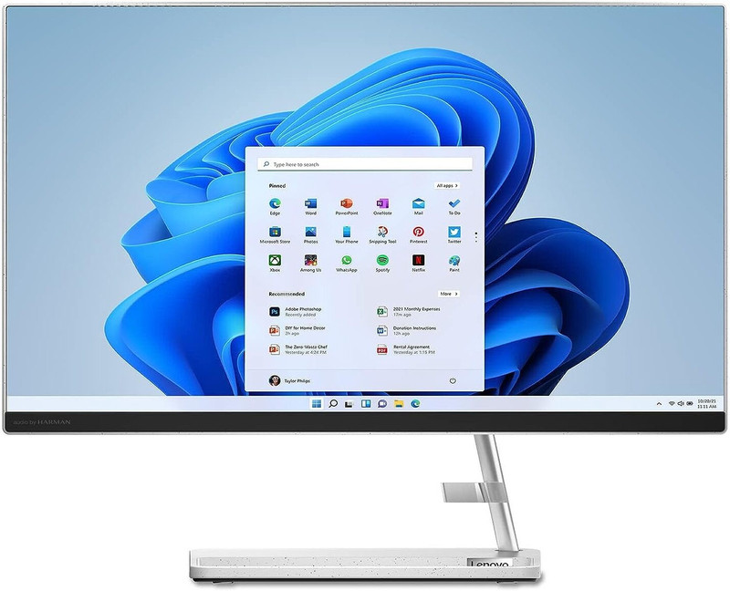 Lenovo IdeaCentre AIO 3 Core i3 (8 GB DDR4/512 GB SSD/Windows 11 Home/23.8 Inch Screen/12th Gen Intel i3 23.8" FHD WVA 3-Side Edgeless All-in-One Desktop) with MS Office(White, 43.4 cm x 18.5 cm x 54.1 cm, 7.03 kg)