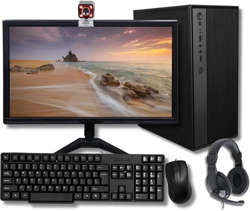 TECNICO Core i5 2400 Core i5 (16 GB DDR4/256 GB SSD/Windows 11 Home/20 Inch Screen/Desktop Computer Set, Core i5 2400, 16GB RAM, 256GB SSD, 20-inch Monitor)(Black, 35.6 cm x 53.5 cm x 35.6 cm, 7.8 kg)