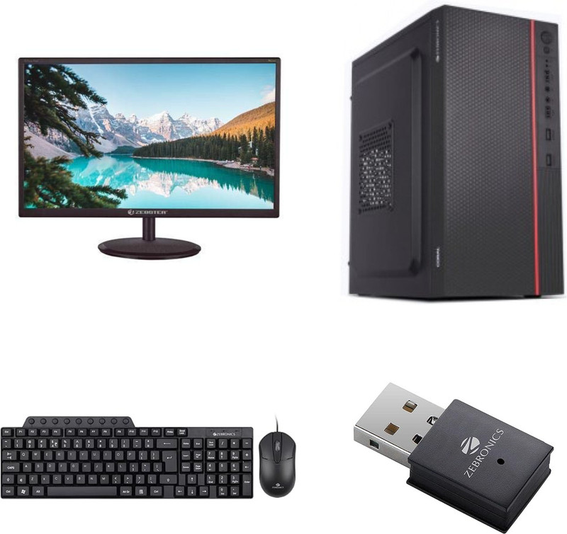 Groovimuzic Computer Core i3 (8 GB DDR3/Windows 10 Home/19.5 Inch Screen/512GB SSD/MSOFFICE/300MBPS WIFI ADAPTER/KEYBOARD AND MOUSE)(Black)