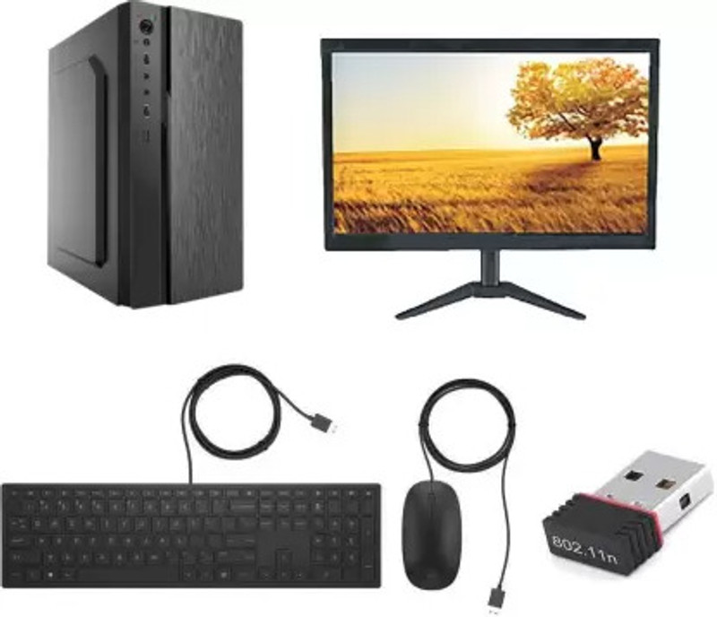 DZAB Assembled Core i3 (4 GB DDR3/500 GB/Windows 7 Home Basic/18.5 Inch Screen/dI3/4GB/500/18.5)(Black)