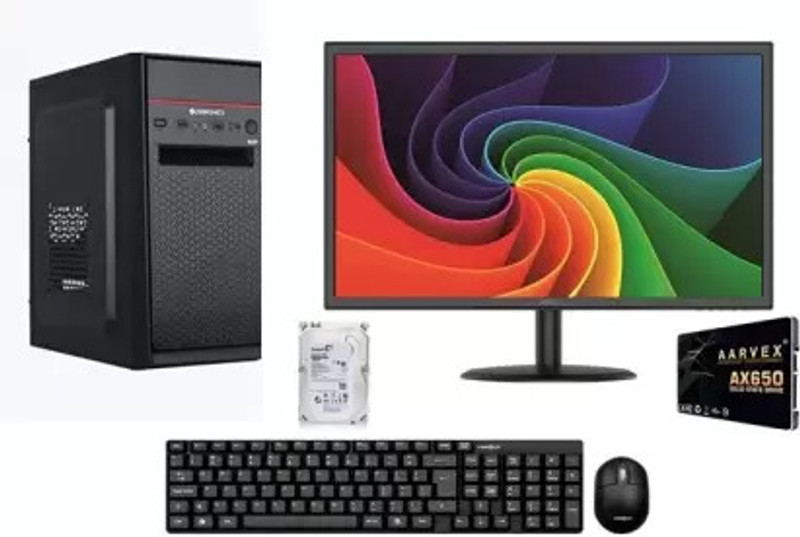 konect 2000 Core i5 (8 GB DDR3/512 GB SSD/Windows 11 Home/19 Inch Screen/Assembled PC) with MS Office(Black, 45 cm x 40 cm x 30 cm, 5 kg)