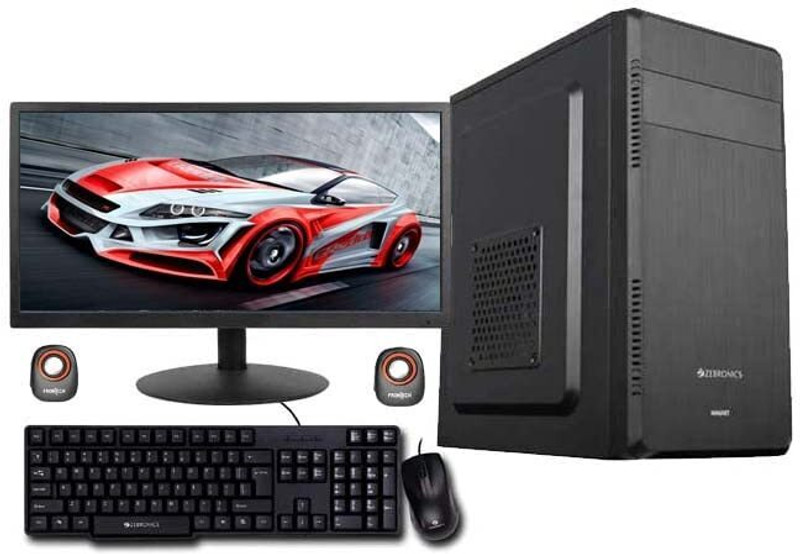 TECH- Assemblers Assembled Desktop Computer Core 2 Duo (4 GB DDR2/Windows 7 Ultimate/1 LED, 1 CPU, 1 KEYBOARD,1 MOUSE & POWER CABLE, Speaker, Webcam, Wifi Dongle/17 Inch Screen/Assembled Desktop Intel Core 2 Duo 3.0GHZ, G31 Motherboard, 17" LED Monitor)(Multicolor)