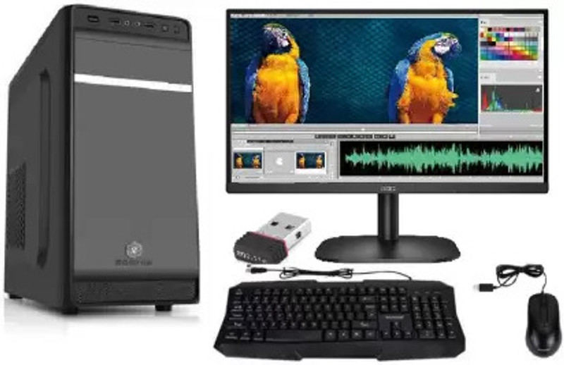 TECH- Assemblers Z Core i3 (8 GB DDR3/500 GB/119 GB SSD/Windows 10 Pro/1 GB/18.5 Inch Screen/3 3rd/500gb/8gb/wifi/12ssd)(Black)