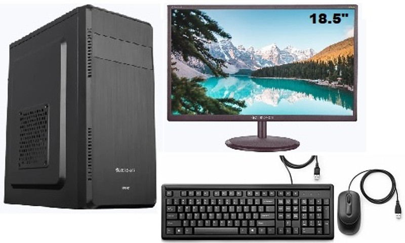 VISTA Intel 2nd Generation Core i5 (8 GB DDR3/500 GB/240 GB SSD/Windows 10 Home/1 GB -/18.5 Inch Screen/Vi5-2-8G-500G-240G-19) with MS Office(Black)