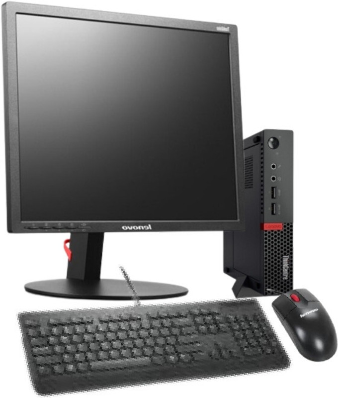 Nayajaisa M700 Tiny i3 6th 8-500 19inch Sq.AIO Core i3 (8 GB DDR4/500 GB/Windows 10 Pro/19 Inch Screen/KB & Mouse/VGA/Ethernet/WiFi /USB 3.0/Speaker/Camera/Win10 & MSO)(Black)