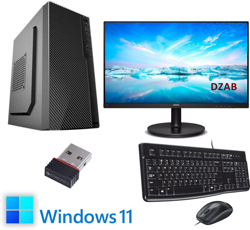DZAB Intel Core i7 (8 GB DDR3/512 GB SSD/Windows 11 Home/1 GB/20 Inch Screen/AIC-2600-8-512SSD-20Inch-Window 11)(Black)
