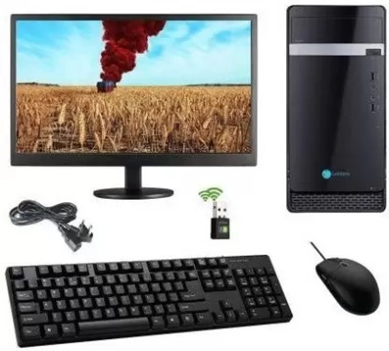 TECH- Assemblers CI5 Desktop Computer Core i5 (4 GB DDR4/1 TB/Windows 10 Home/18.5 Inch Screen/Core i5|4GB DDR4|1TB)(Black)
