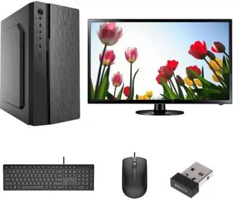 TECH- Assemblers Office & Home Core i5 (8 GB DDR3/500 GB/128 GB SSD/Windows 10 Pro/512 MB/19 Inch Screen/G1-01/I5-650-8GB_500-120-18.5LED) with MS Office(Black, White)