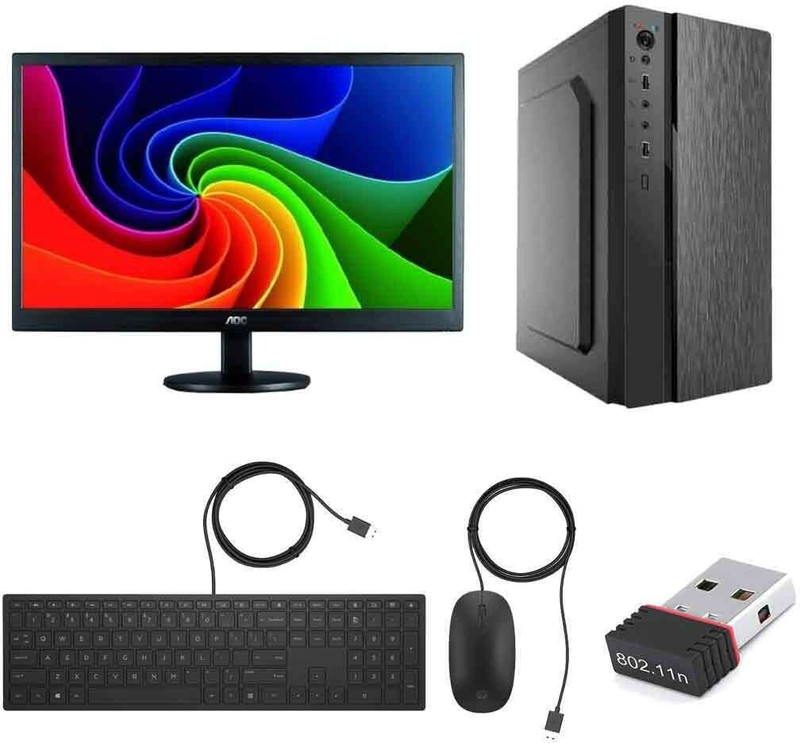 DZAB Intel Core i5 (8 GB DDR3/500 GB/120 GB SSD/Windows 10 Home/512 MB/18.5 Inch Screen/AIC-I5-650-8GB_500-120-18.5LED)(Black)
