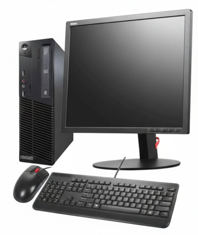 Nayajaisa (Refurbished)ThinkCentre M72e SFF i3 3rd 8-500 GB HDD 19 Inch AIO Core i3 (8 GB DDR3/500 GB/Windows 10 Pro/19 Inch Screen/KB & Mouse/VGA/Ethernet/WiFi /USB 2.0/Win10 & MSO) with MS Office(Black)