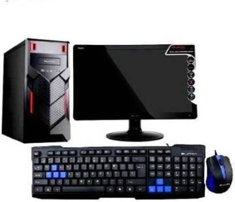 Intel Assembled desktop Core i3 (4 GB DDR3/500 GB/Windows 10 Pro/15.4 Inch Screen/Assembled desktop computer)(Black)