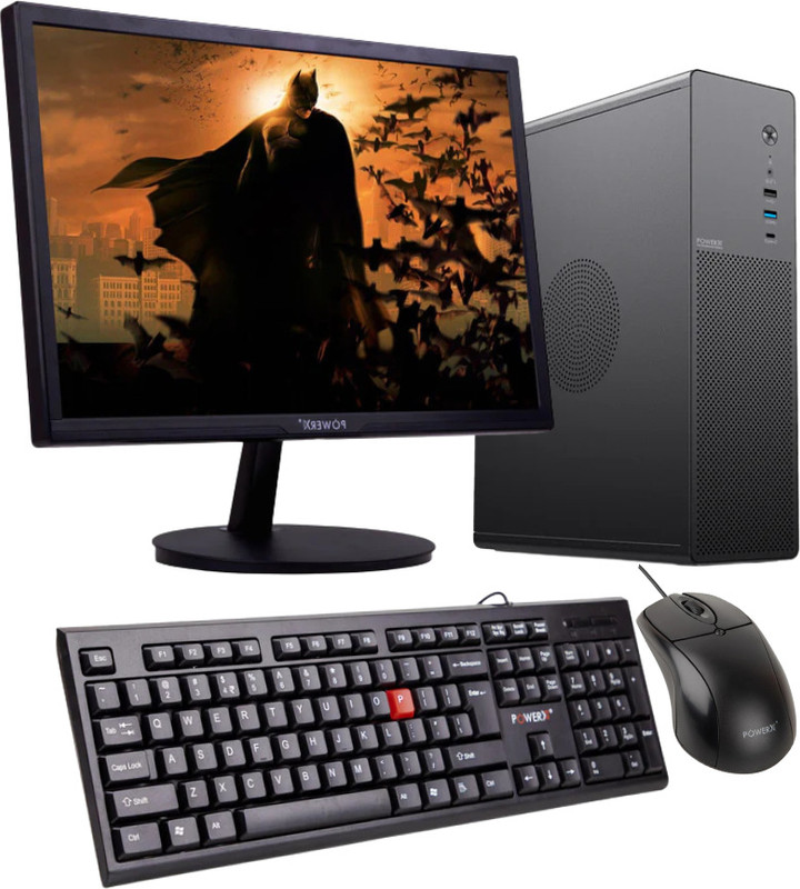 powerx All in One Core i3 (4th Gen) (8 GB DDR3/256 GB SSD/Windows 10 Pro/19 Inch Screen/34 8.2) with MS Office(Black)