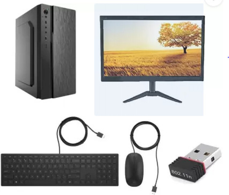 Ashish ASSEMBLE Core i3 (4 GB DDR3/500 GB/Windows 10 Pro/19 Inch Screen/ASSEMBLE COMPUTER IN FRONTECH)(Black)