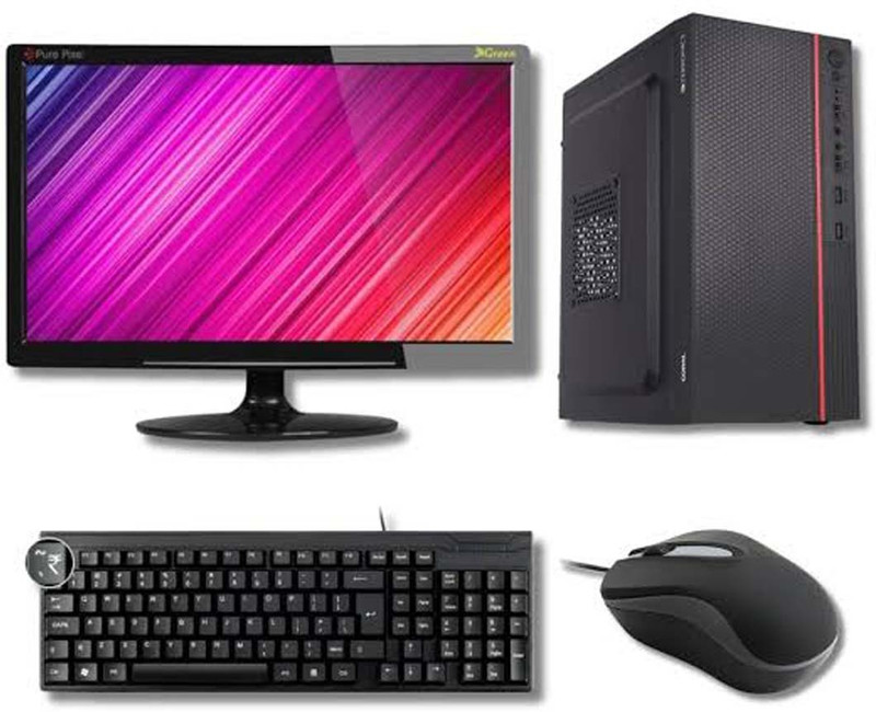 Pro all in one i7 gaming Core i7 (16 GB DDR4/2 TB/256 GB SSD/Windows 11 Home/4 GB/22 Inch Screen/pci7) with MS Office(Black)