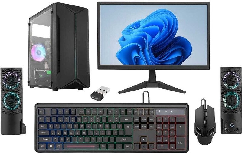 Kycera Centurion Series Core i5 (4th Gen) (16 GB Unified/256 GB SSD/Windows 11 Home/20 Inch Screen/KX-456) with MS Office(Black)
