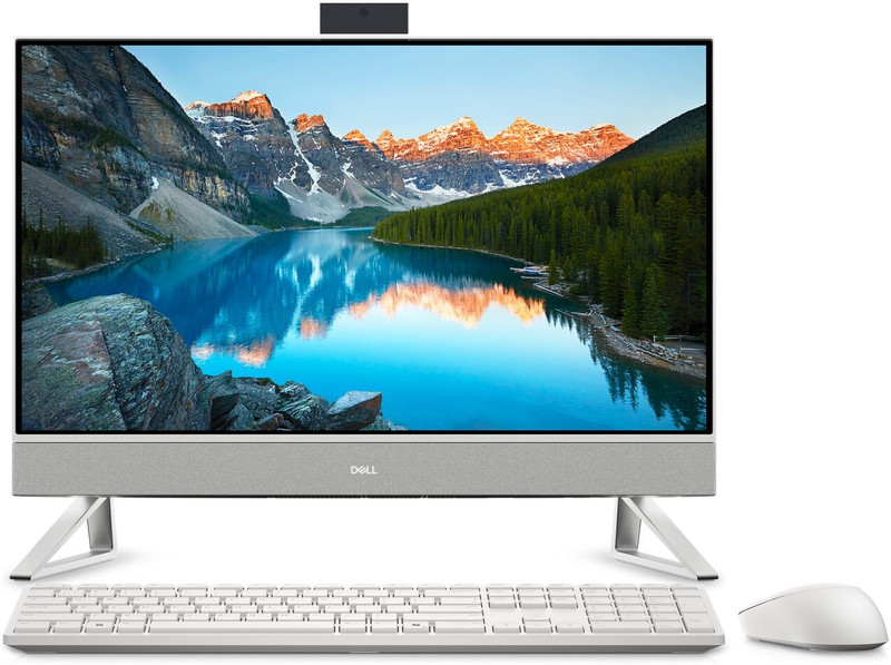 DELL Dell 24 AIO Core i5 (8 GB DDR5/512 GB SSD/Windows 11 Home/23.8 Inch Screen/24 AIO (EC24250)) with MS Office(Pearl White Cover + Molded Speaker Grill, 41.4 cm x 53.1 cm x 20 cm, 5.64 kg)