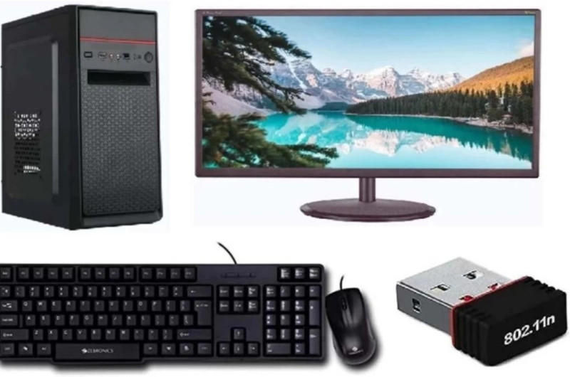 Pro I5 4th series Core i5 (4th Gen) (8 GB DDR3/Windows 11 Home/512 MB/22 Inch Screen/computer i5 pc)(Black)