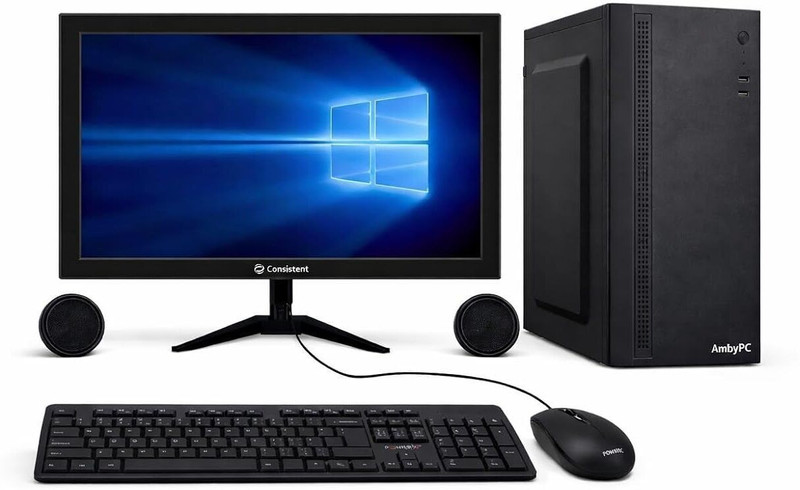AMBYPC BizDesk 5i30-FS19 Desktop Full Set Core i5 (4 GB DDR3/500 GB/Windows 10 Pro/19 Inch Screen/64GB Flash SSD)(Black)