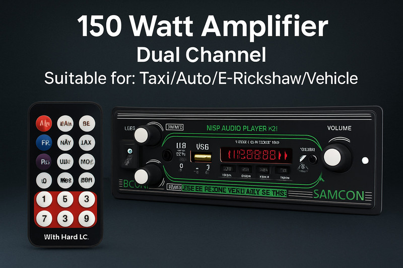ots world Bluetooth/FM Pro-Stereo Amplifier, Support 8-inch Speaker/Car/Auto-509 220 W AV Power Amplifier(Multicolor)