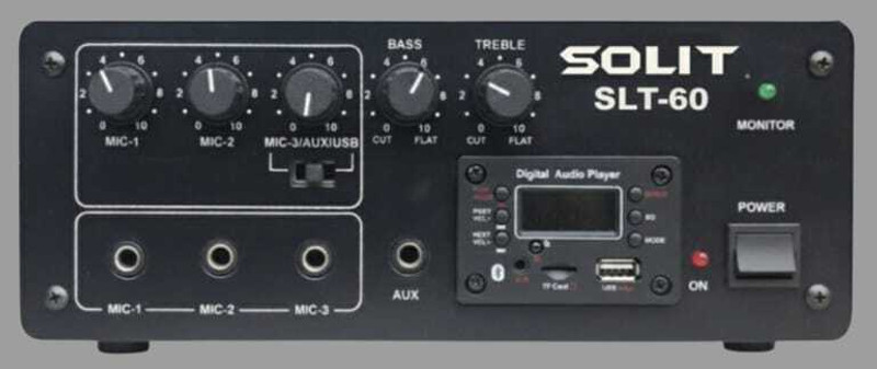 SOLIT SLT 60 with USB and Bluetooth connectivity_Updated 29 45 W AV Control Amplifier(Black)